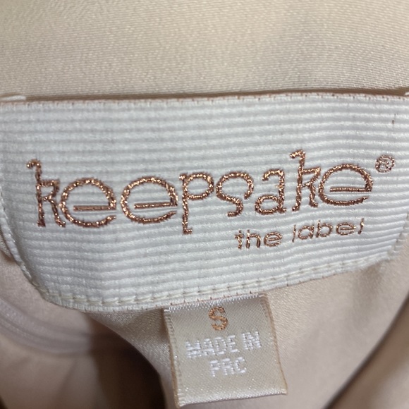 Keepsake The Label Dress Sleeveless with Cutouts Gold & Ivory Small - Picture 4 of 4